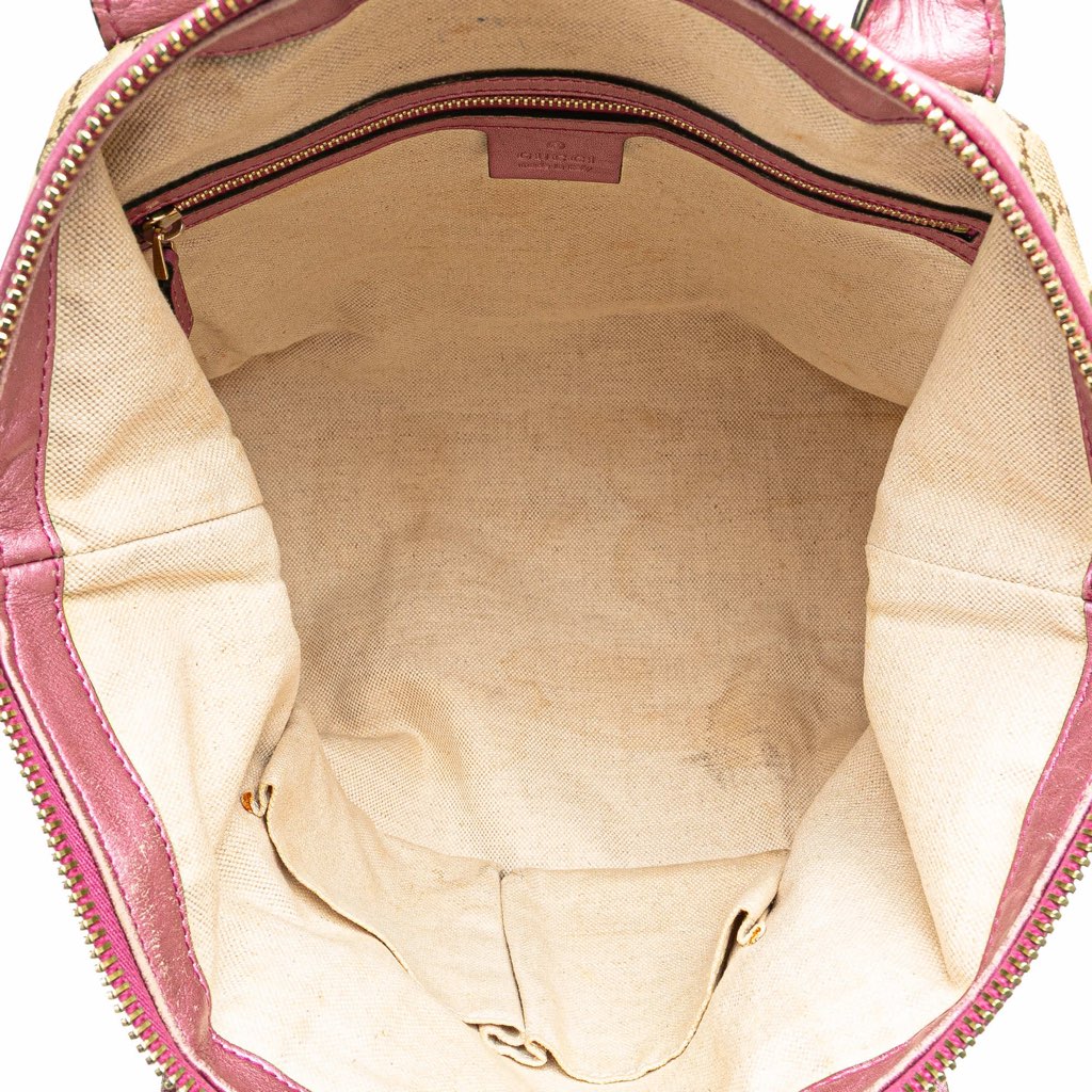 Gucci GG Canvas Heart Bit Satchel - 4