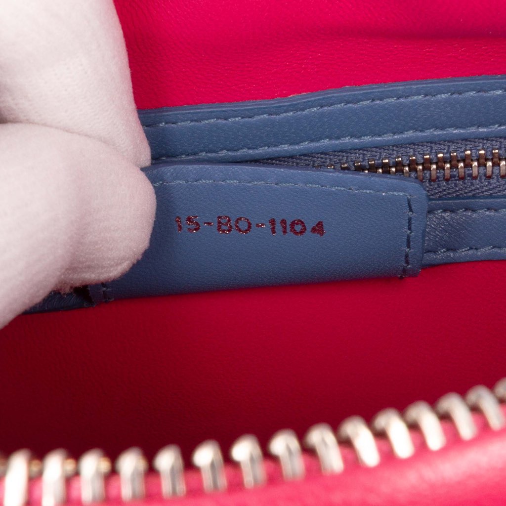 Dior Medium Tricolor Lambskin Cannage Lady Dior - Side view