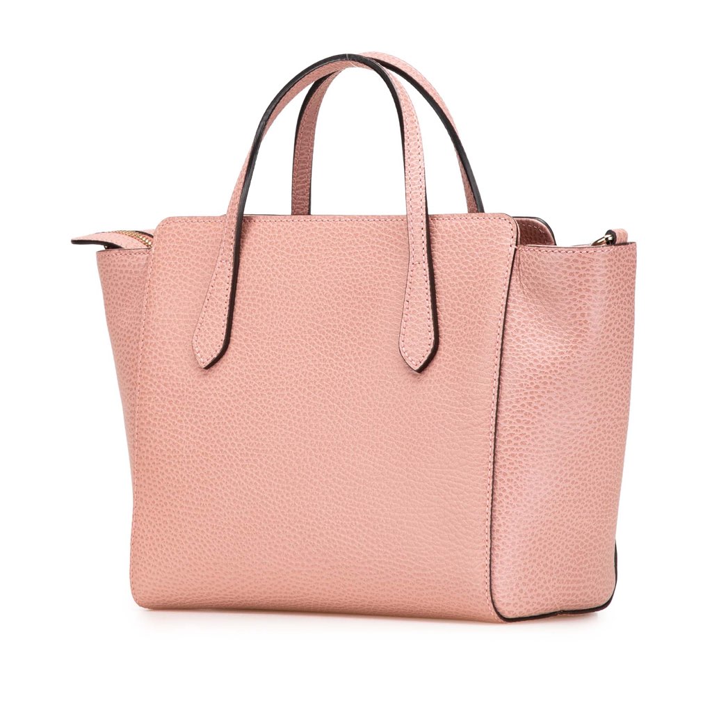 Gucci Mini Leather Swing Satchel - Back view