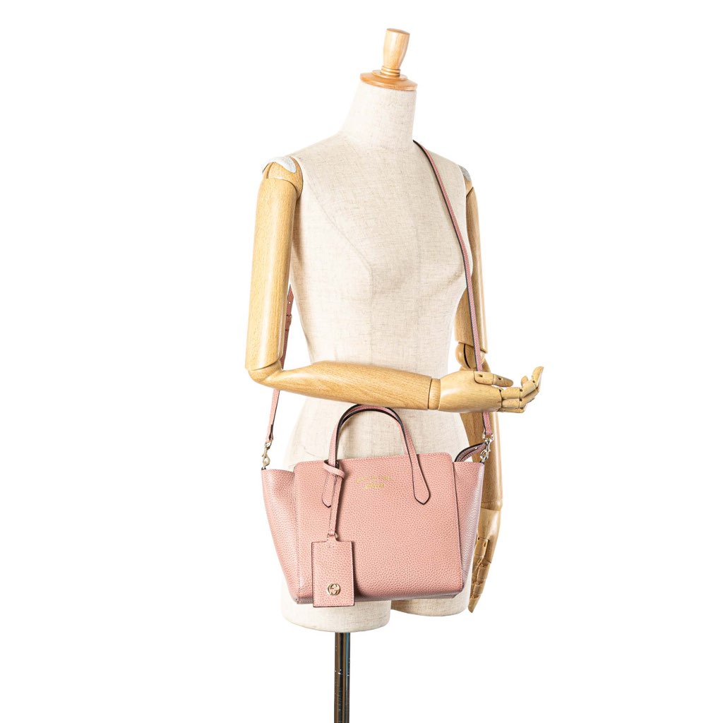 Gucci Mini Leather Swing Satchel - Image 15