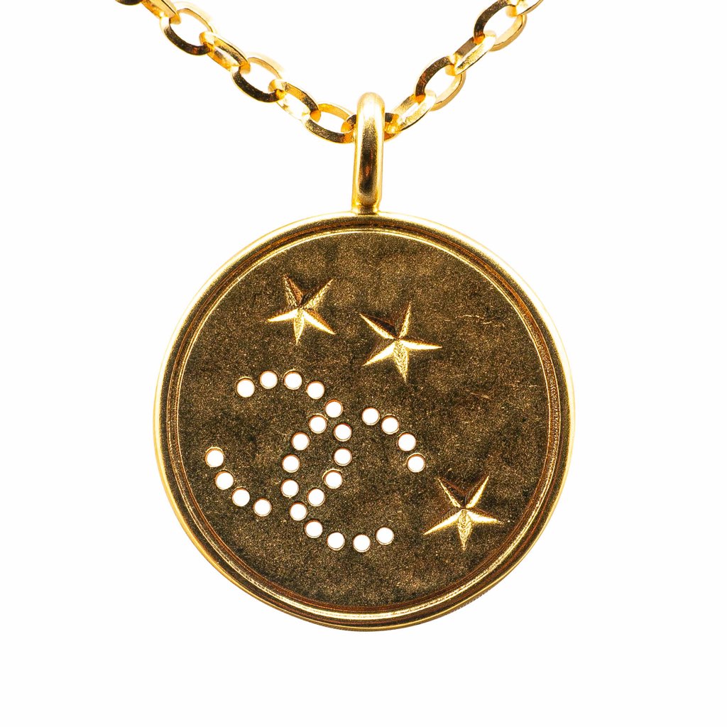 Chanel Gold Plated CC Star Rhinestone Pendant Necklace - 2