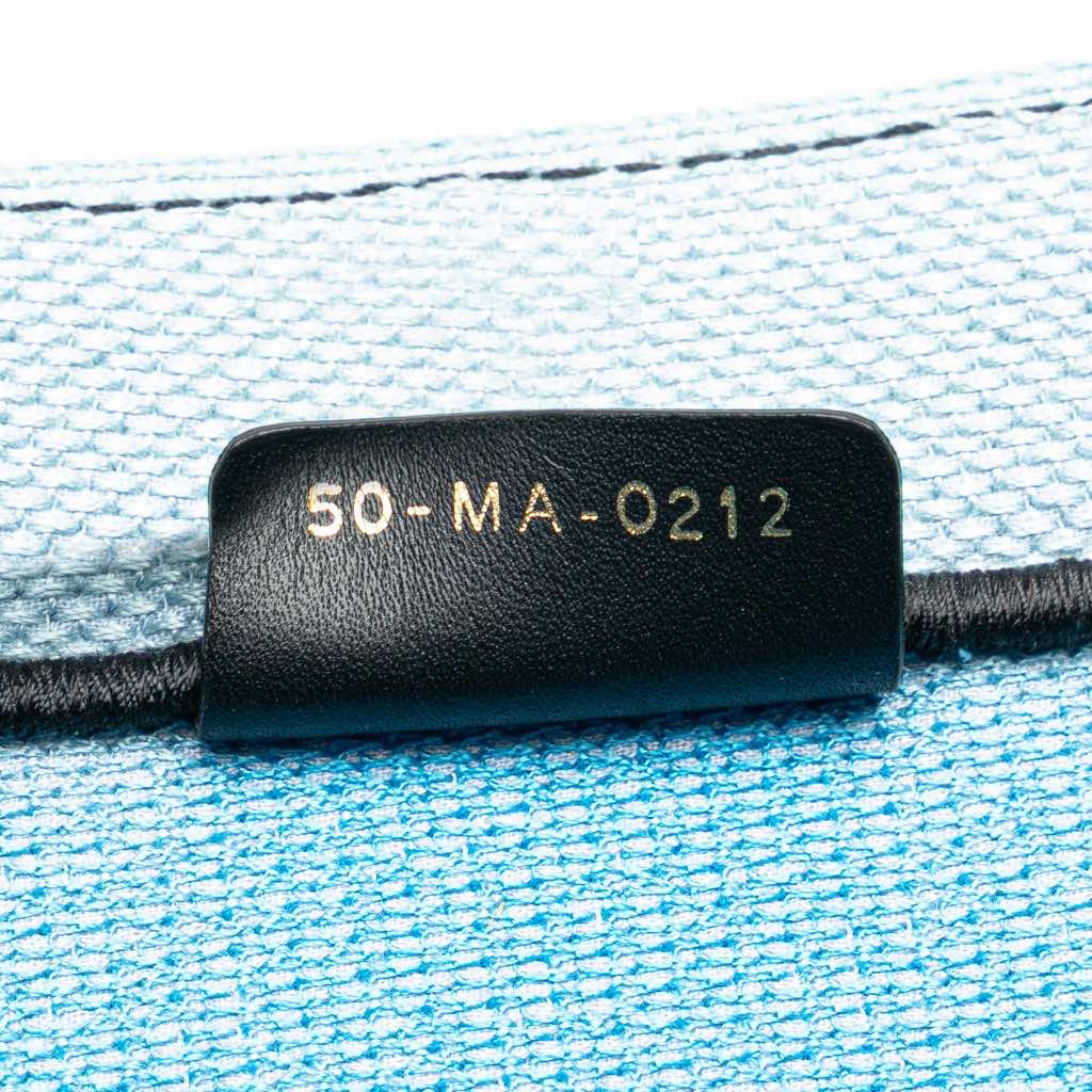 Dior Medium Embroidered Canvas Zebra D Jungle Pop Book Tote - Detail 1