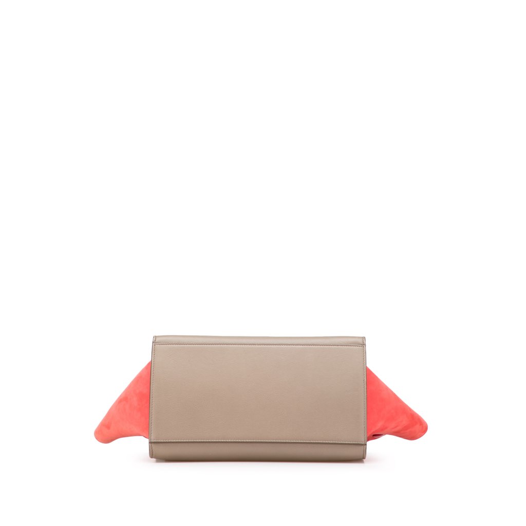 Celine Small Tricolor Leather Trapeze Satchel - Image 6