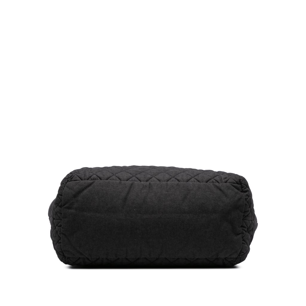 Chanel Large Quilted Denim Coco Cocoon Tote - Image 6