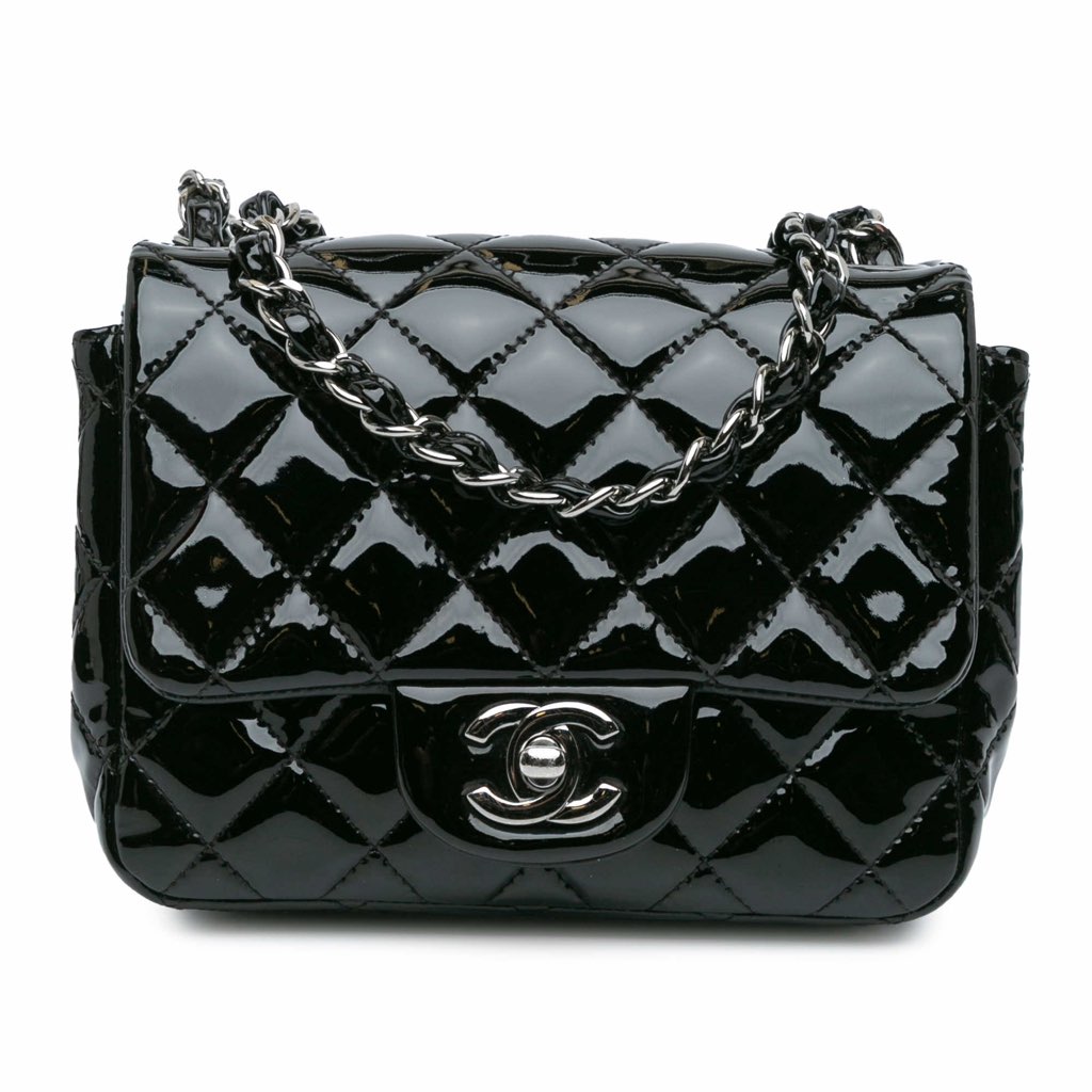Chanel Mini Square Classic Patent Single Flap