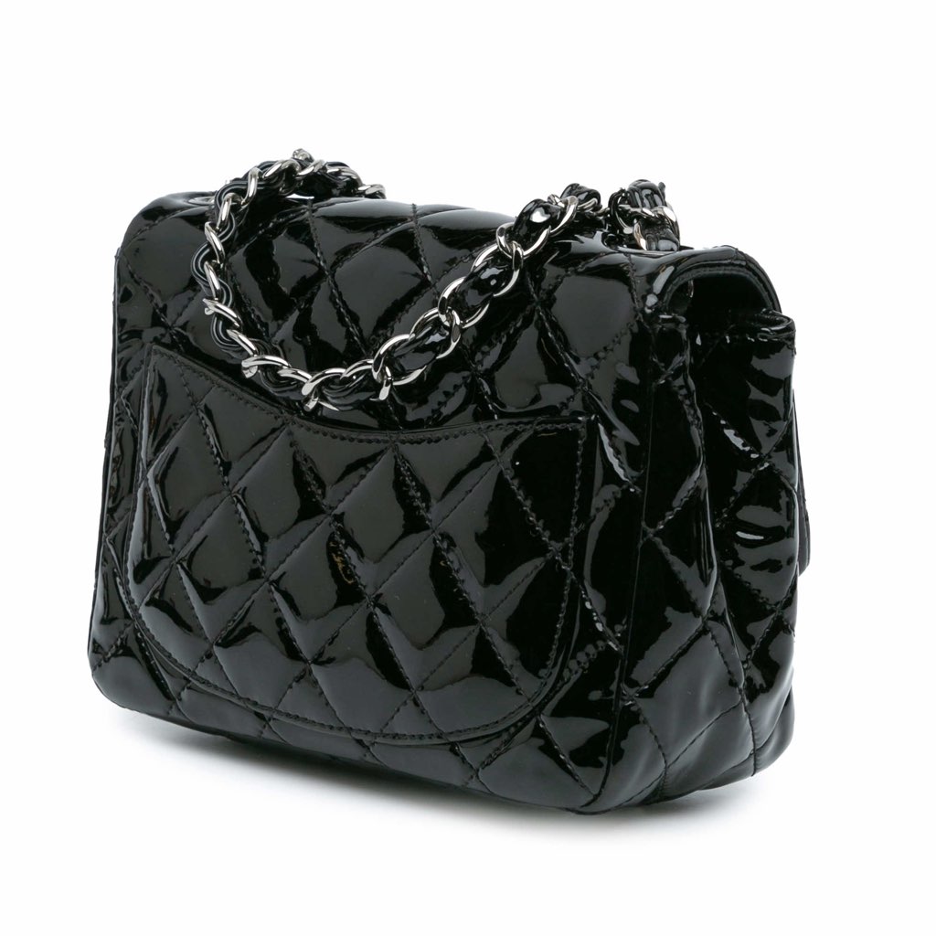 Chanel Mini Square Classic Patent Single Flap - 2
