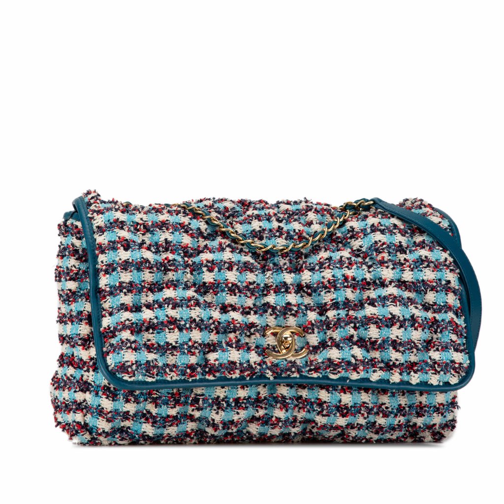 Chanel Maxi Tweed Chesterfield Single Flap - 2