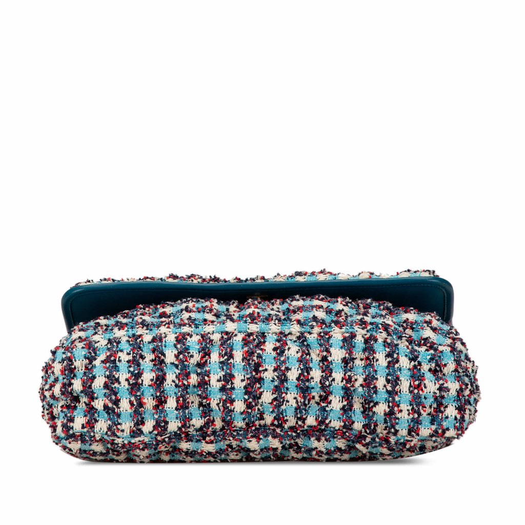 Chanel Maxi Tweed Chesterfield Single Flap - 4