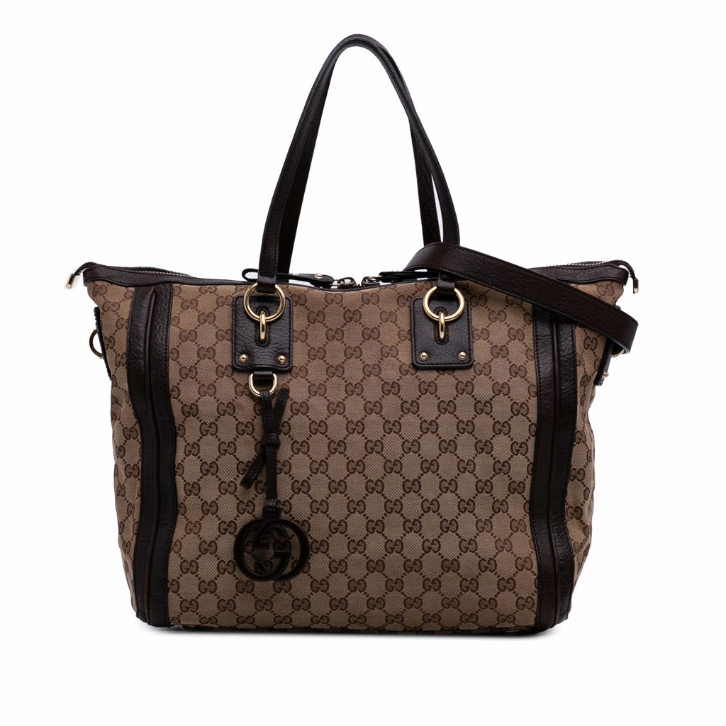 Gucci GG Canvas Charm Satchel