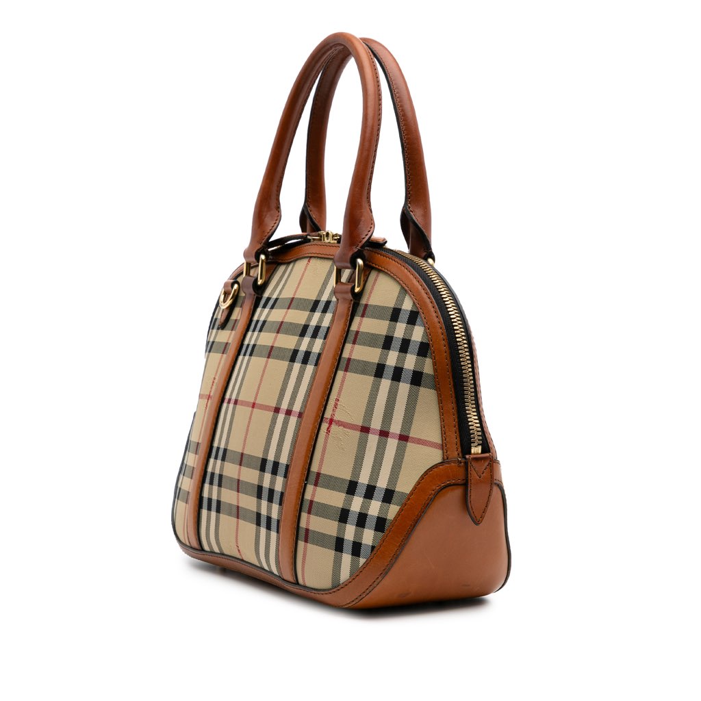 Burberry Small Haymarket Check Coated Canvas Orchard Bowling Bag - 2
