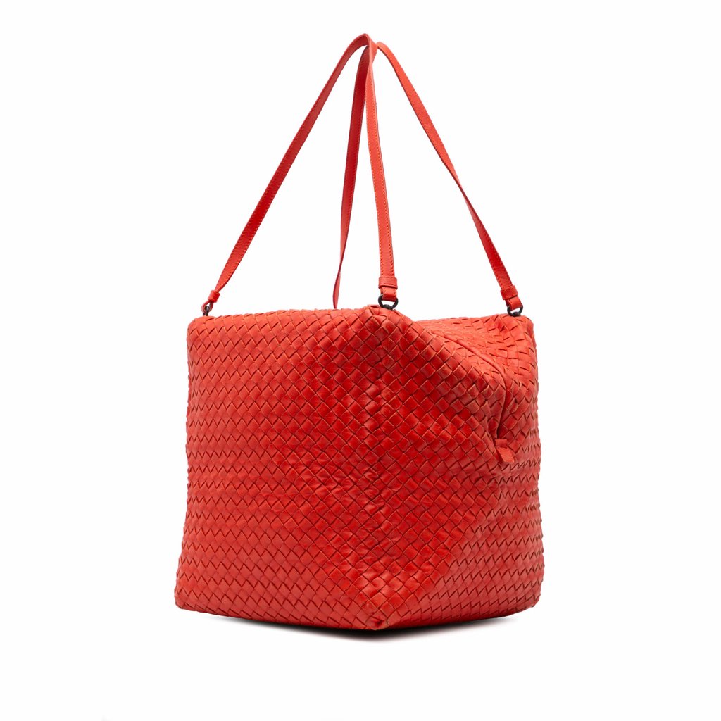 Bottega Veneta Nappa Intrecciato Cube Shoulder Bag - 2