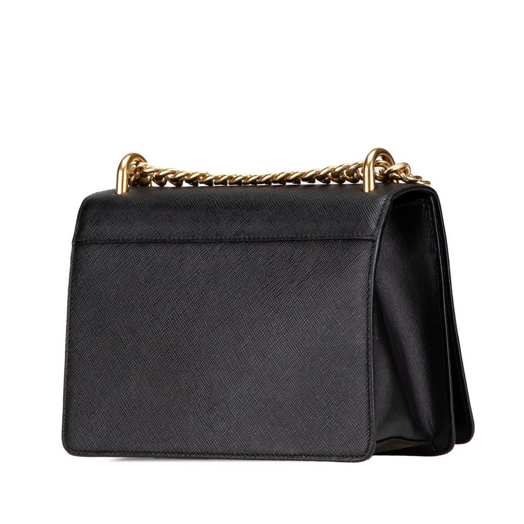 Prada Saffiano Lux Chain Crossbody - 2
