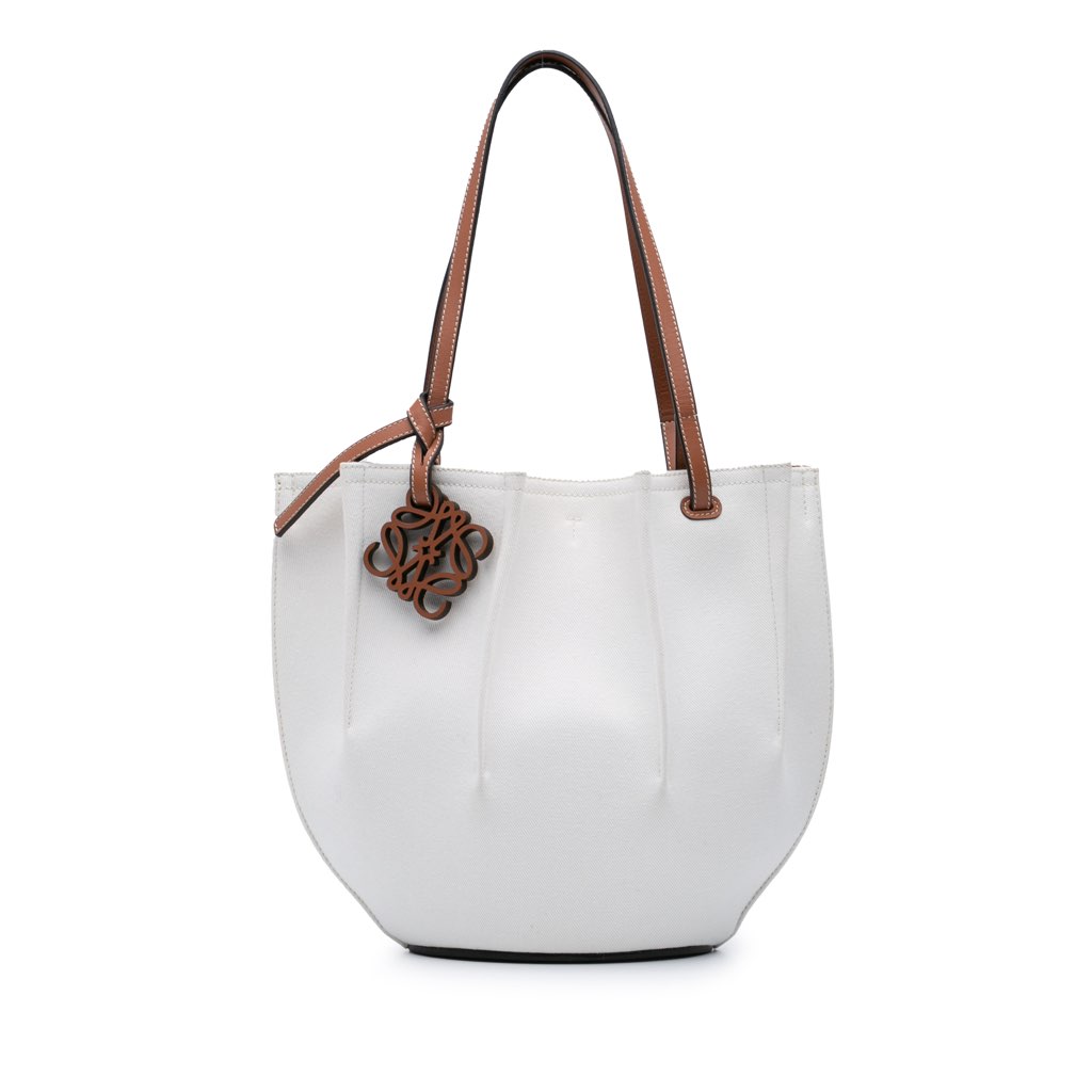 Loewe Paulas Ibiza Denim Shell Basket Tote