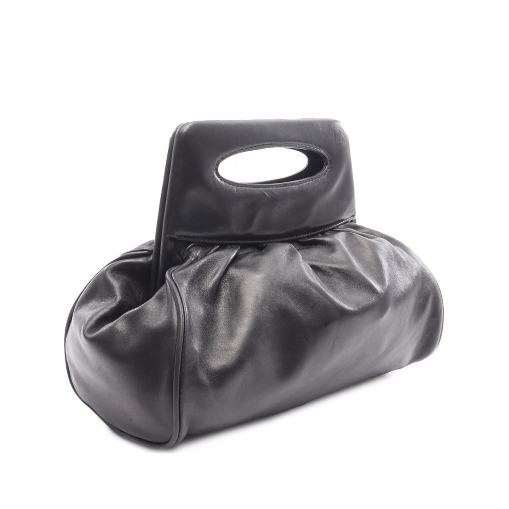 Chanel Lambskin Camellia Top Handle Frame Bag - 2