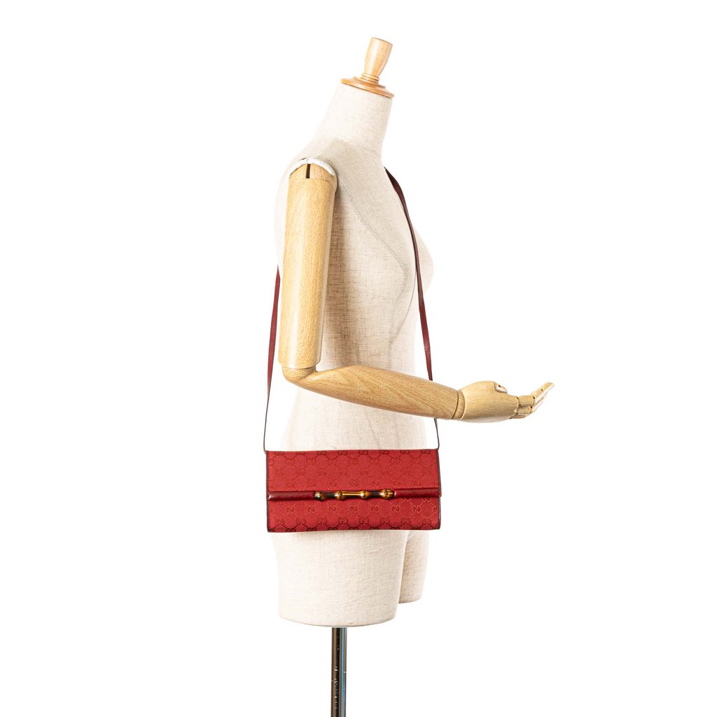 Gucci GG Canvas Bamboo Bar Crossbody - Image 13