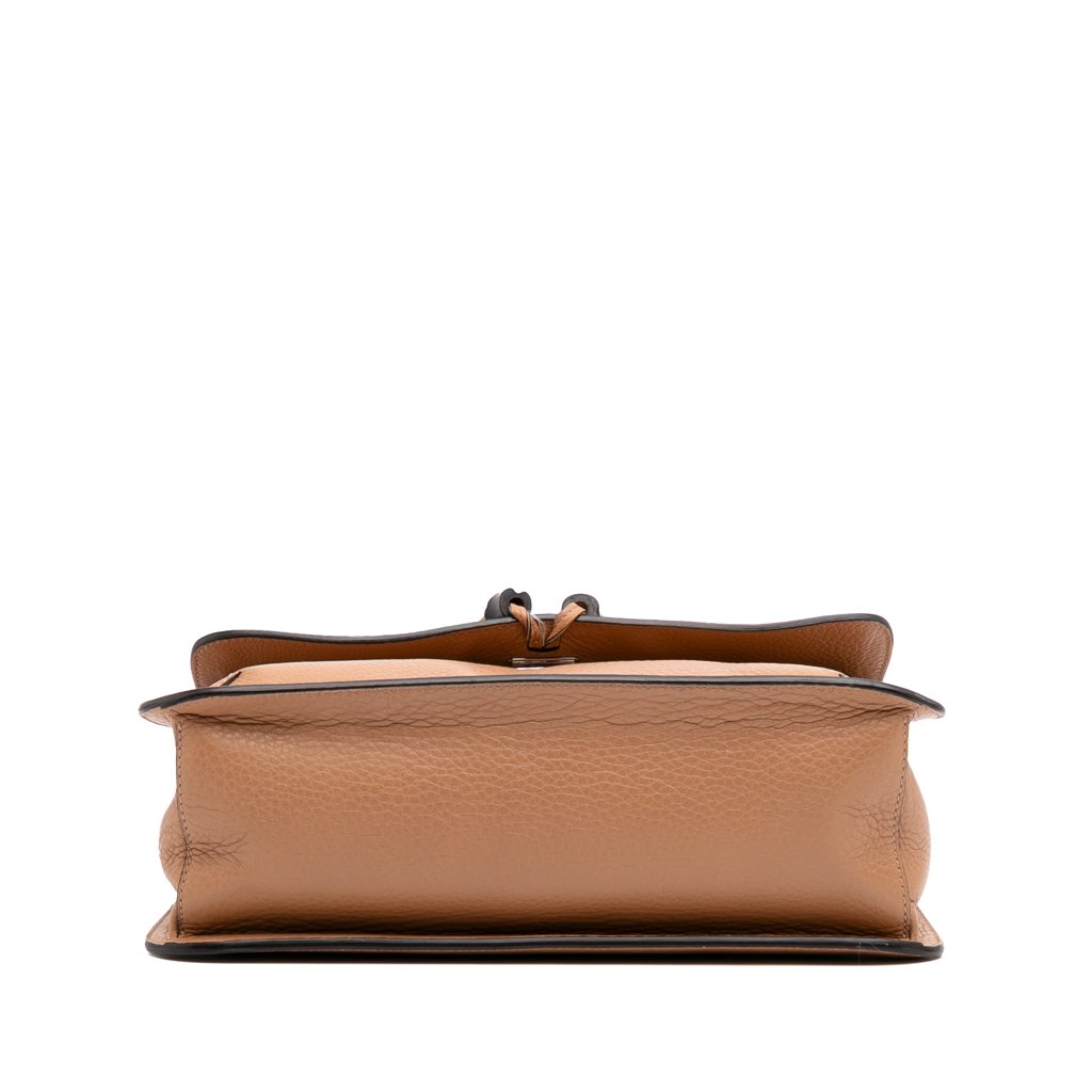 Gucci Medium Leather Bamboo Daily Crossbody - 3