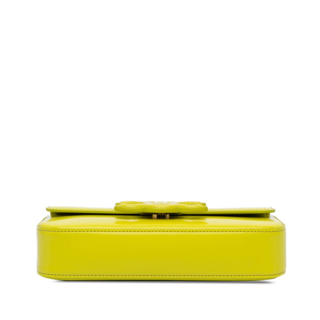 Celine Calfskin Cuir Triomphe Chain Shoulder Bag - 3