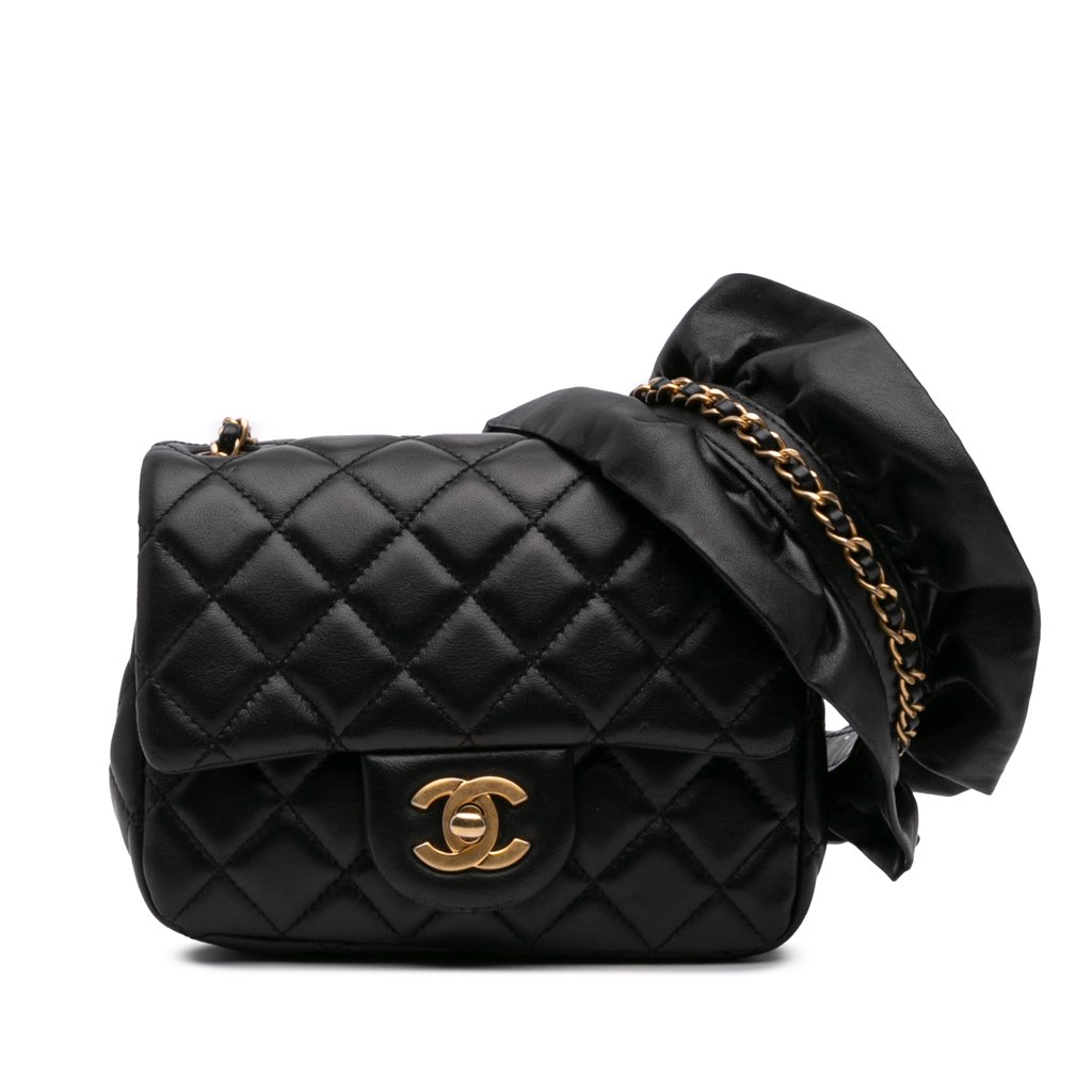 Chanel Mini Square Lambskin Romance Single Flap