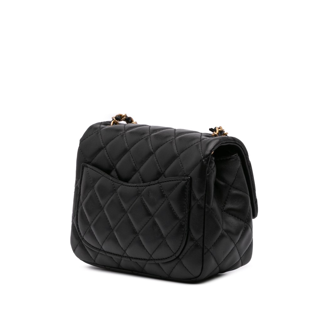 Chanel Mini Square Lambskin Romance Single Flap - 2
