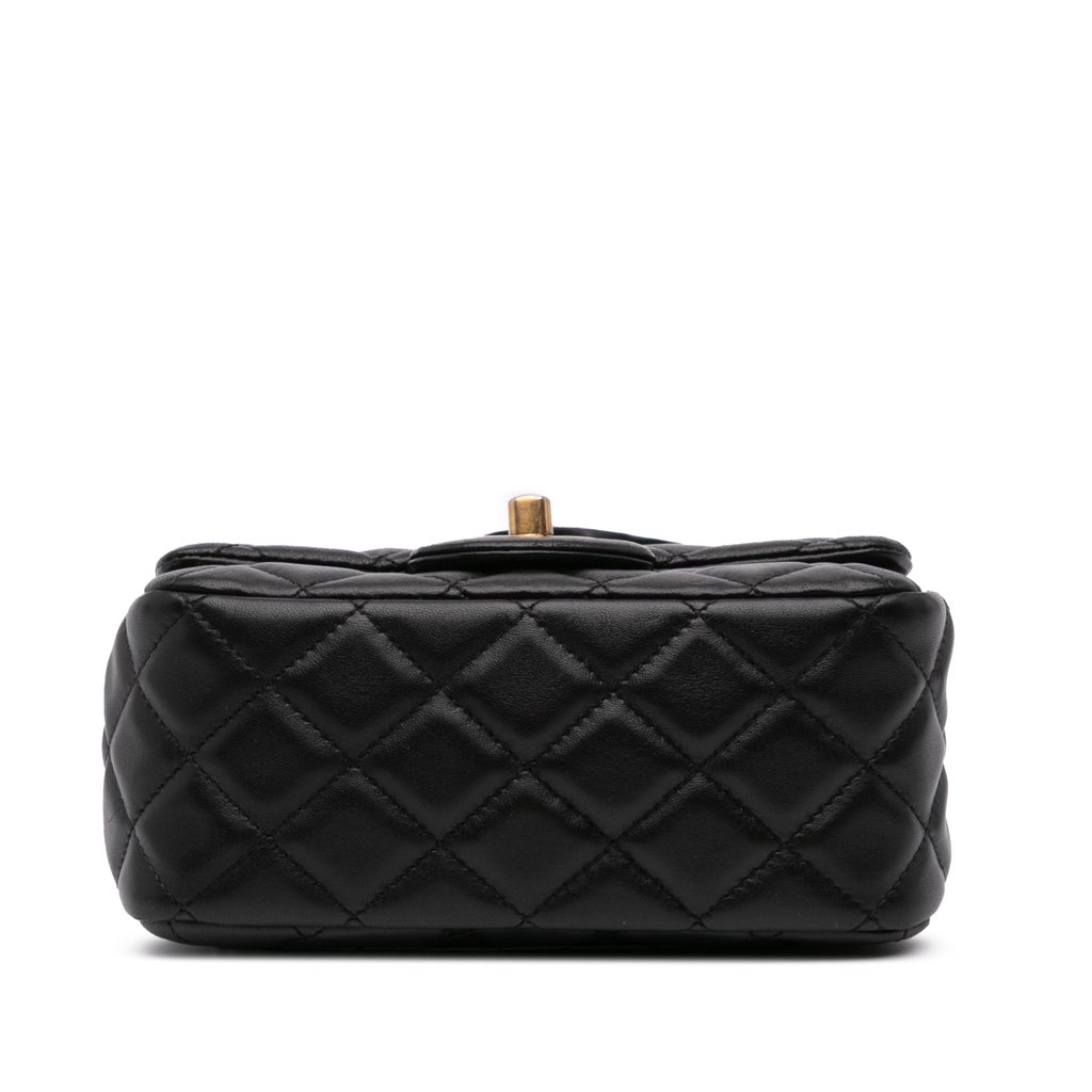 Chanel Mini Square Lambskin Romance Single Flap - 3