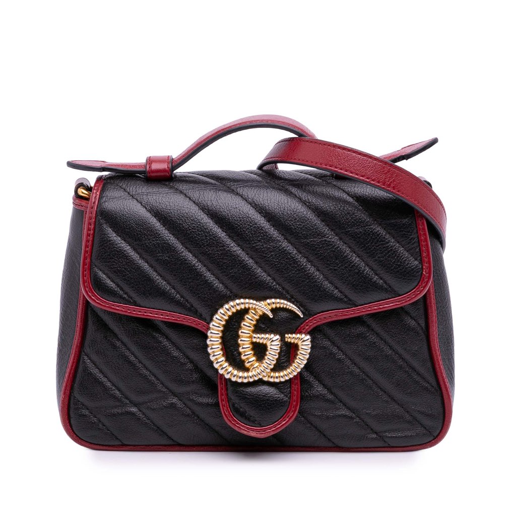 Gucci GG Marmont Matelasse Leather Torchon Top Handle Bag