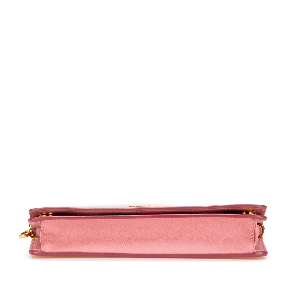 Prada Saffiano Lux Wallet on Chain - Image 6