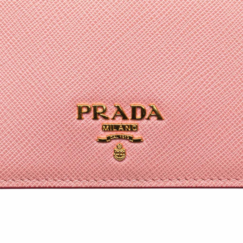 Prada Saffiano Lux Wallet on Chain - Detail 2