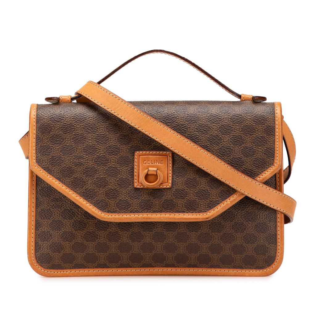 Celine Macadam Coated Canvas Crossbody