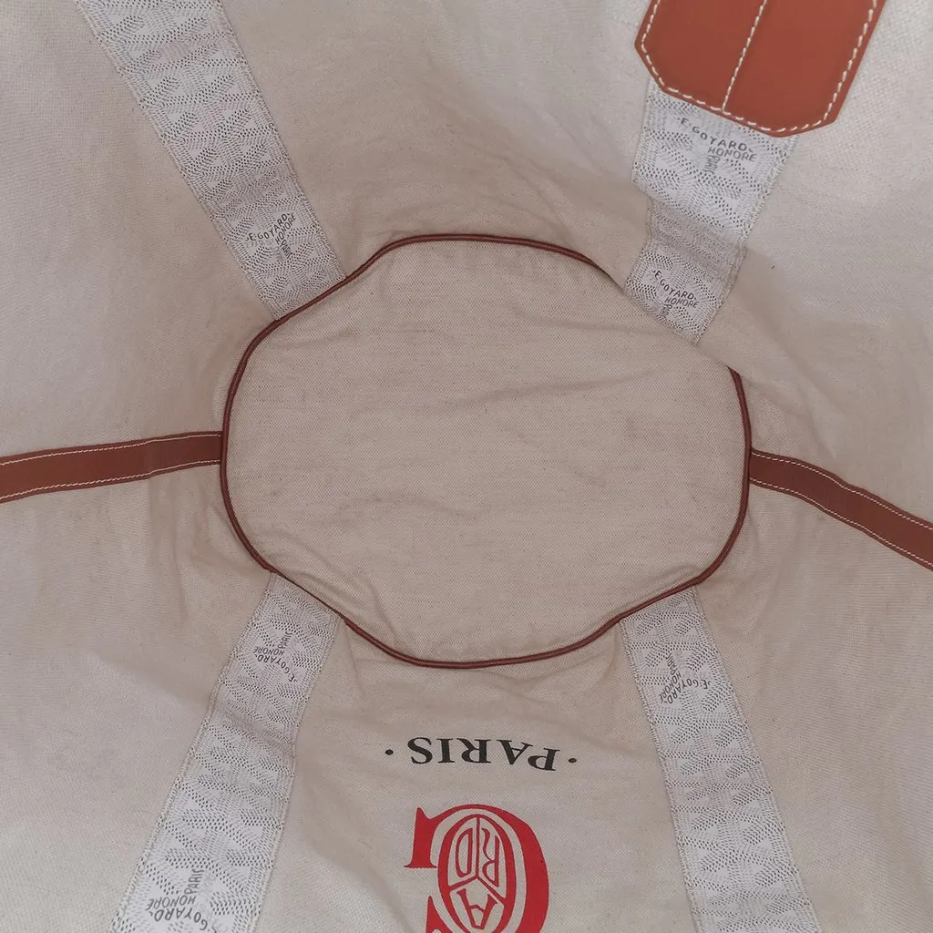 Goyard Goyardine Reversible Belharra Tote White Canvas Very good - Model View