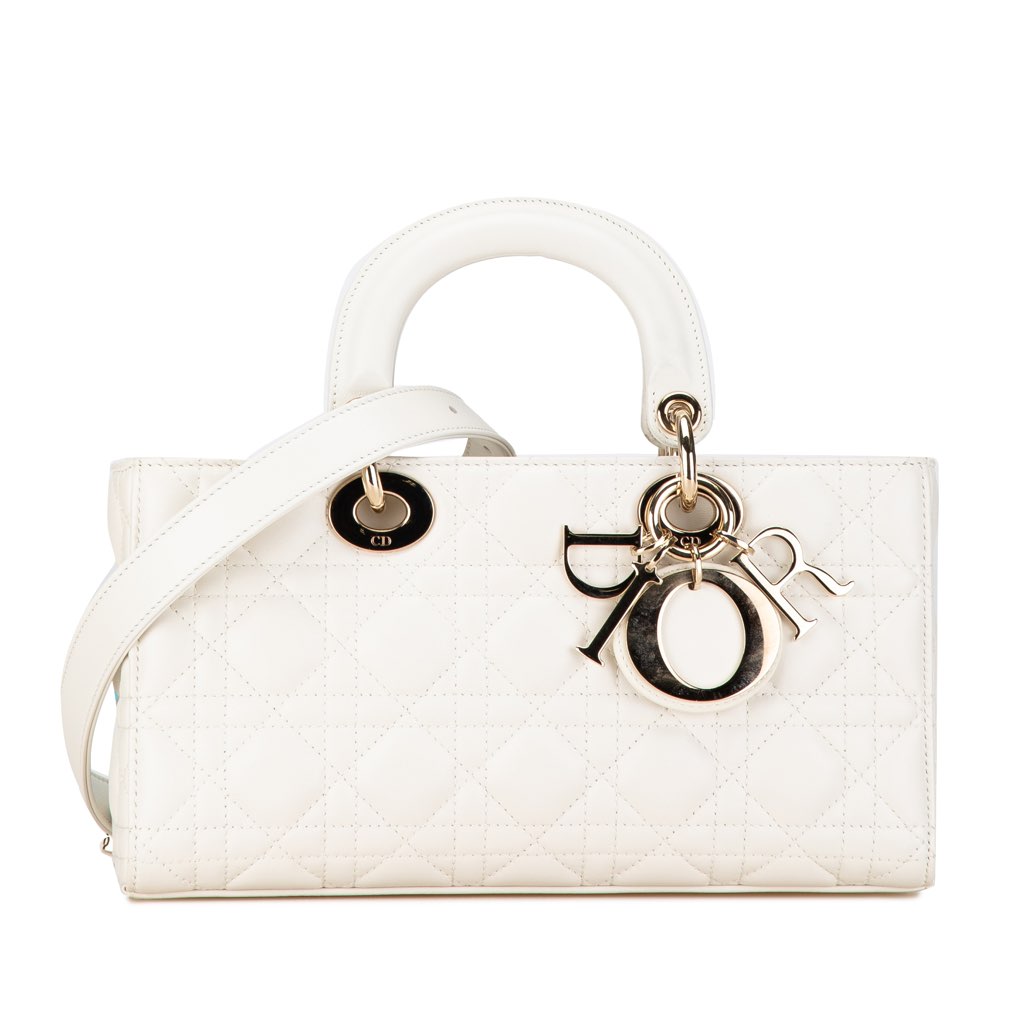 Dior Medium Lambskin Cannage Lady D Joy