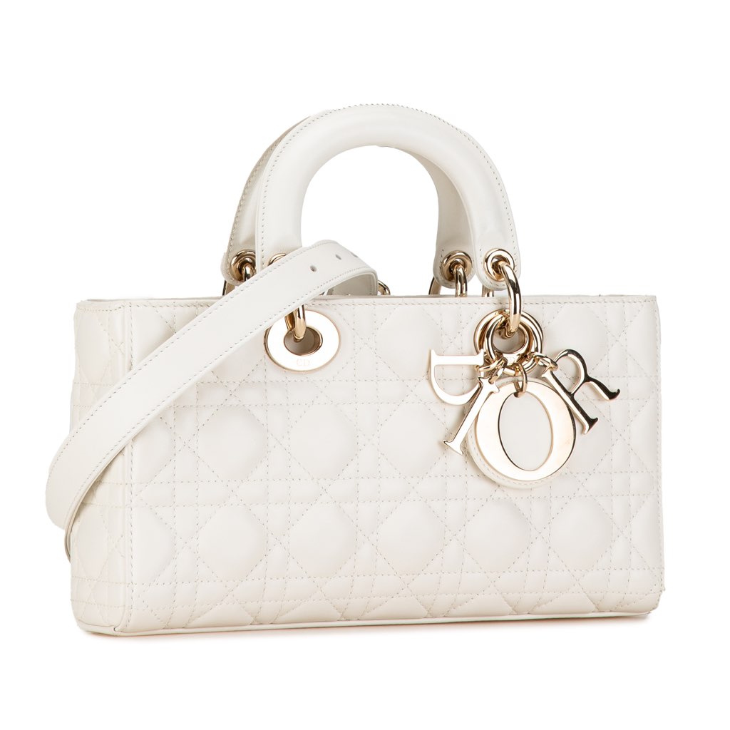 Dior Medium Lambskin Cannage Lady D Joy - 2