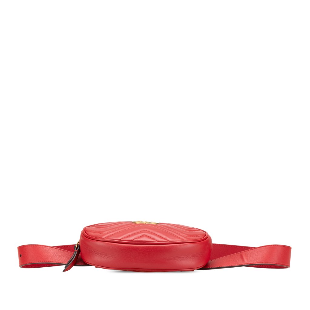 Gucci GG Marmont Matelasse Leather Belt Bag - Image 6