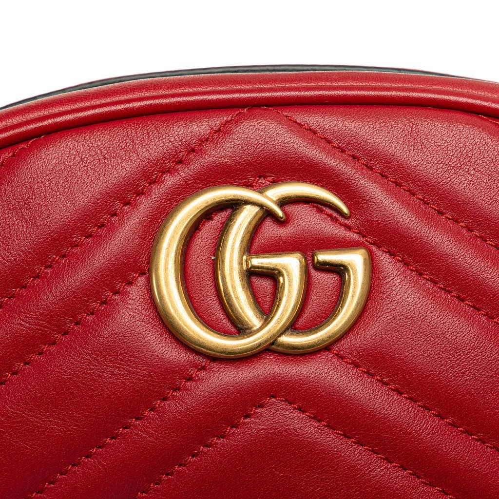 Gucci GG Marmont Matelasse Leather Belt Bag - Image 10