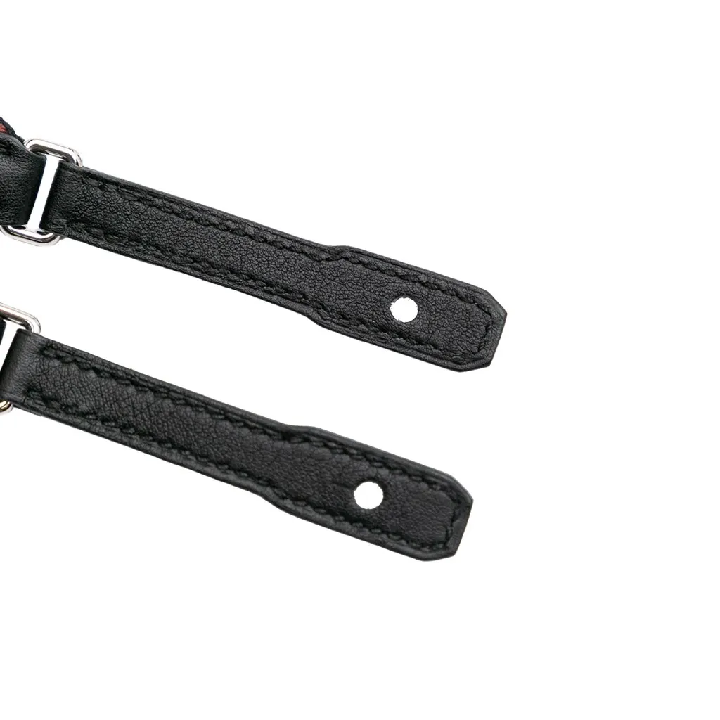Hermès Sangle Flipperball 25 mm To Go Bag Strap Black Canvas Very good - Box View