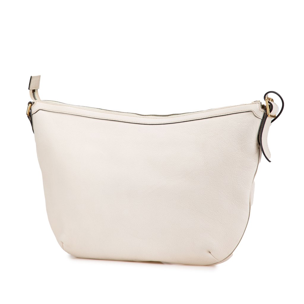 Gucci Leather Logo Half Moon Crossbody - 2