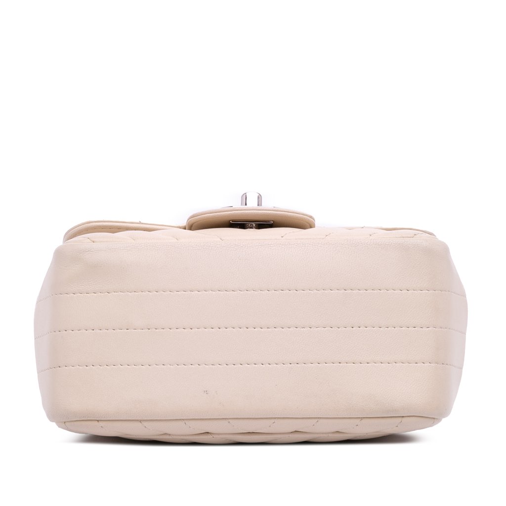Chanel Mini Square Classic Chevron Lambskin Single Flap - Image 6