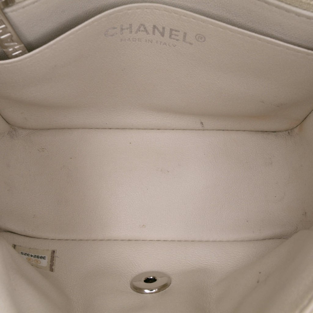 Chanel Mini Square Classic Chevron Lambskin Single Flap - 4