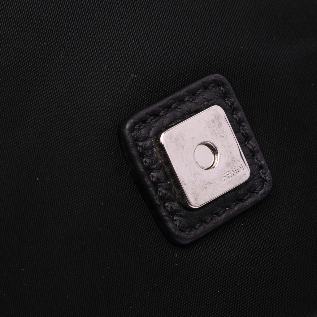 Fendi Medium Econyl Nylon Baguette Crossbody - Image 11