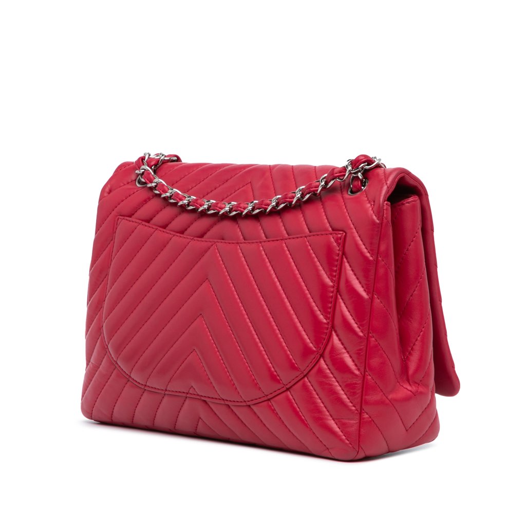 Chanel Maxi Classic Chevron Lambskin Single Flap - 2