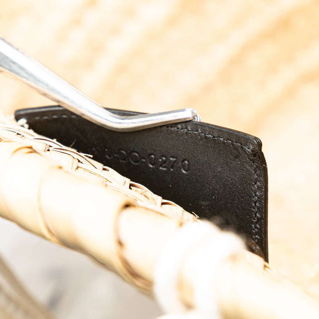 Celine Andre Butzer Large Raffia Classic Wanderer Embroidered Shopping Tote - Detail 1