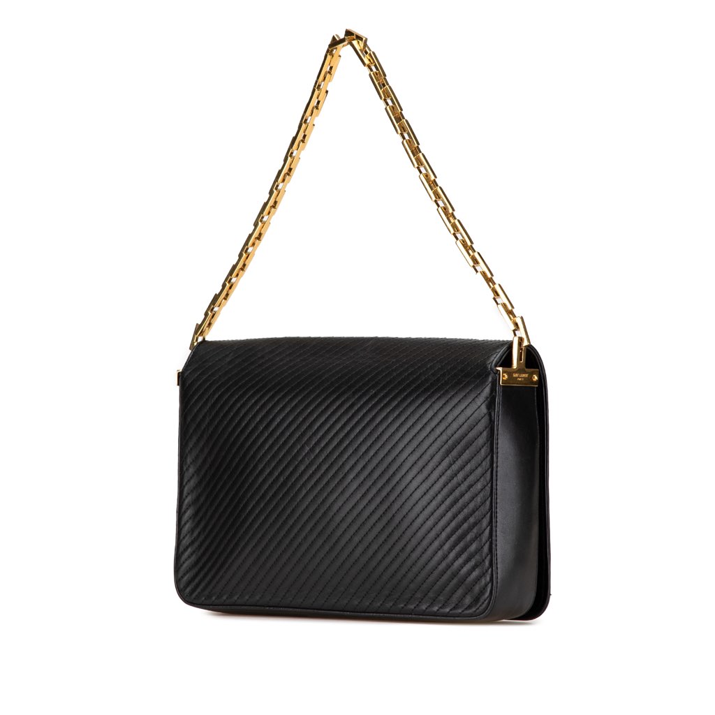 Saint Laurent Quilted Lambskin Babylone Flap Shoulder Bag - 2