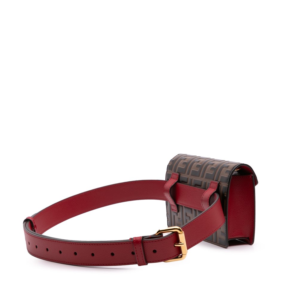 Fendi Zucca Embossed Leather F is Fendi Convertible Belt Bag - 2