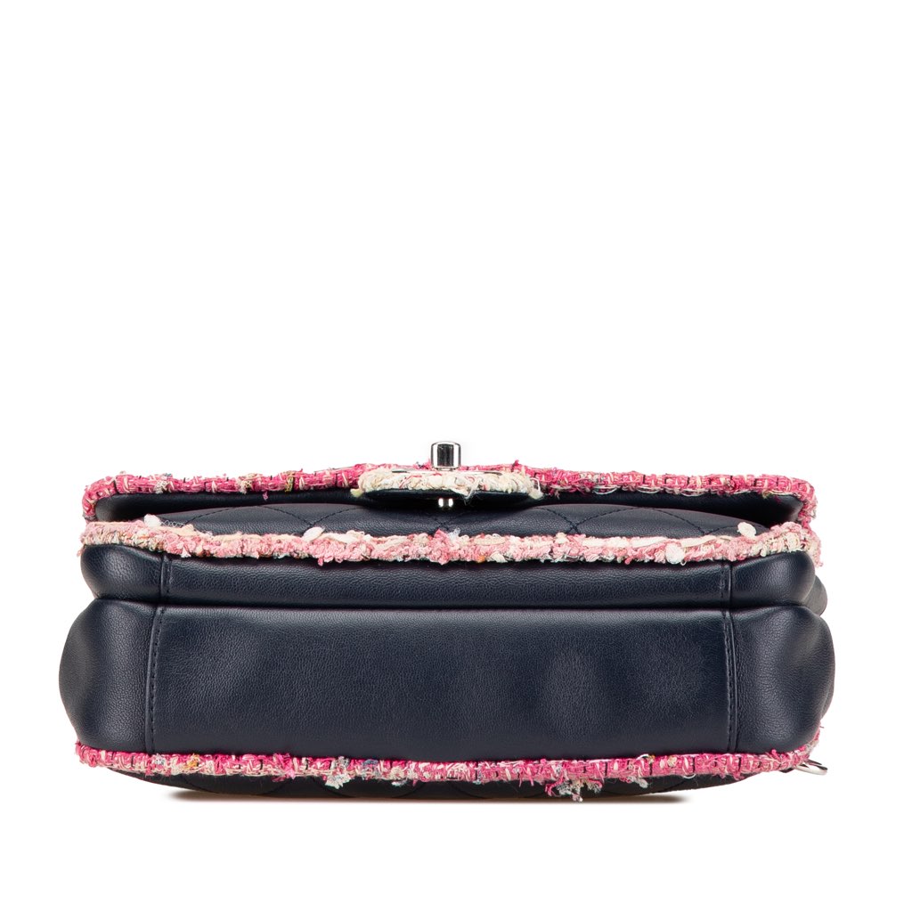 Chanel Quilted Lambskin and Tweed Elegant Trim Flap - 3