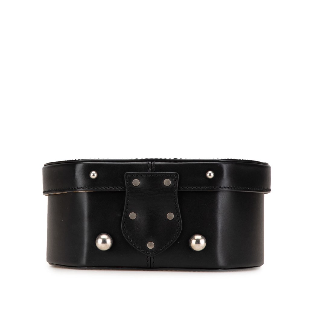 Saint Laurent Small Leather Mica Hatbox Satchel - 3