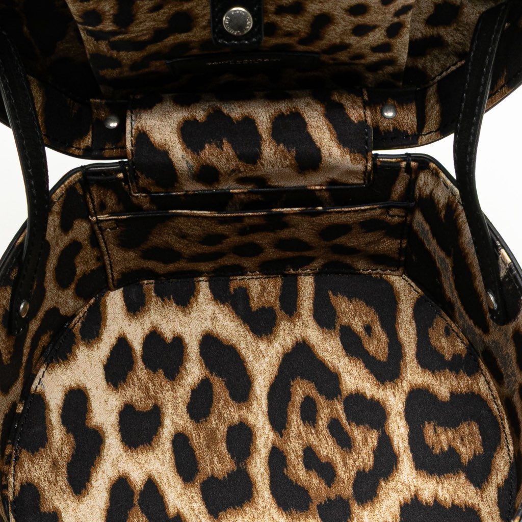 Saint Laurent Small Leather Mica Hatbox Satchel - 4