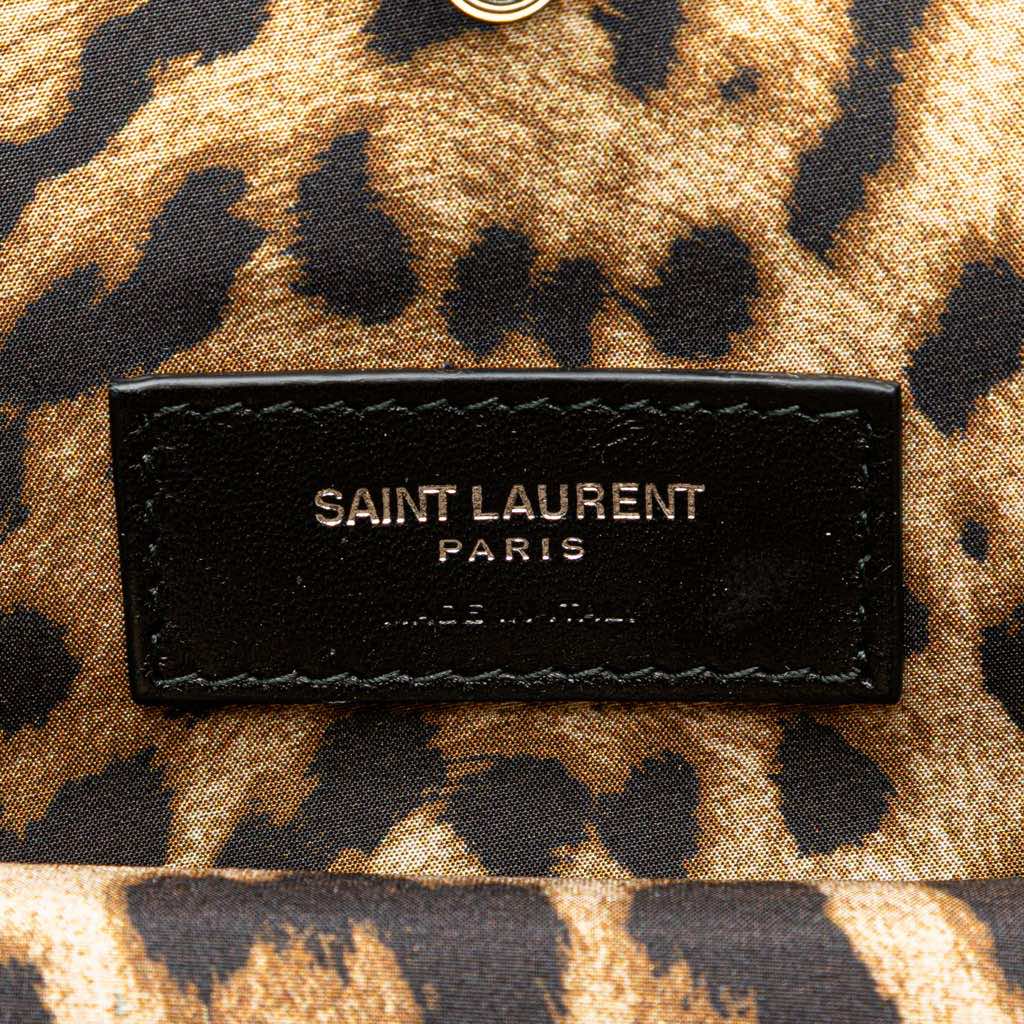 Saint Laurent Small Leather Mica Hatbox Satchel - 5