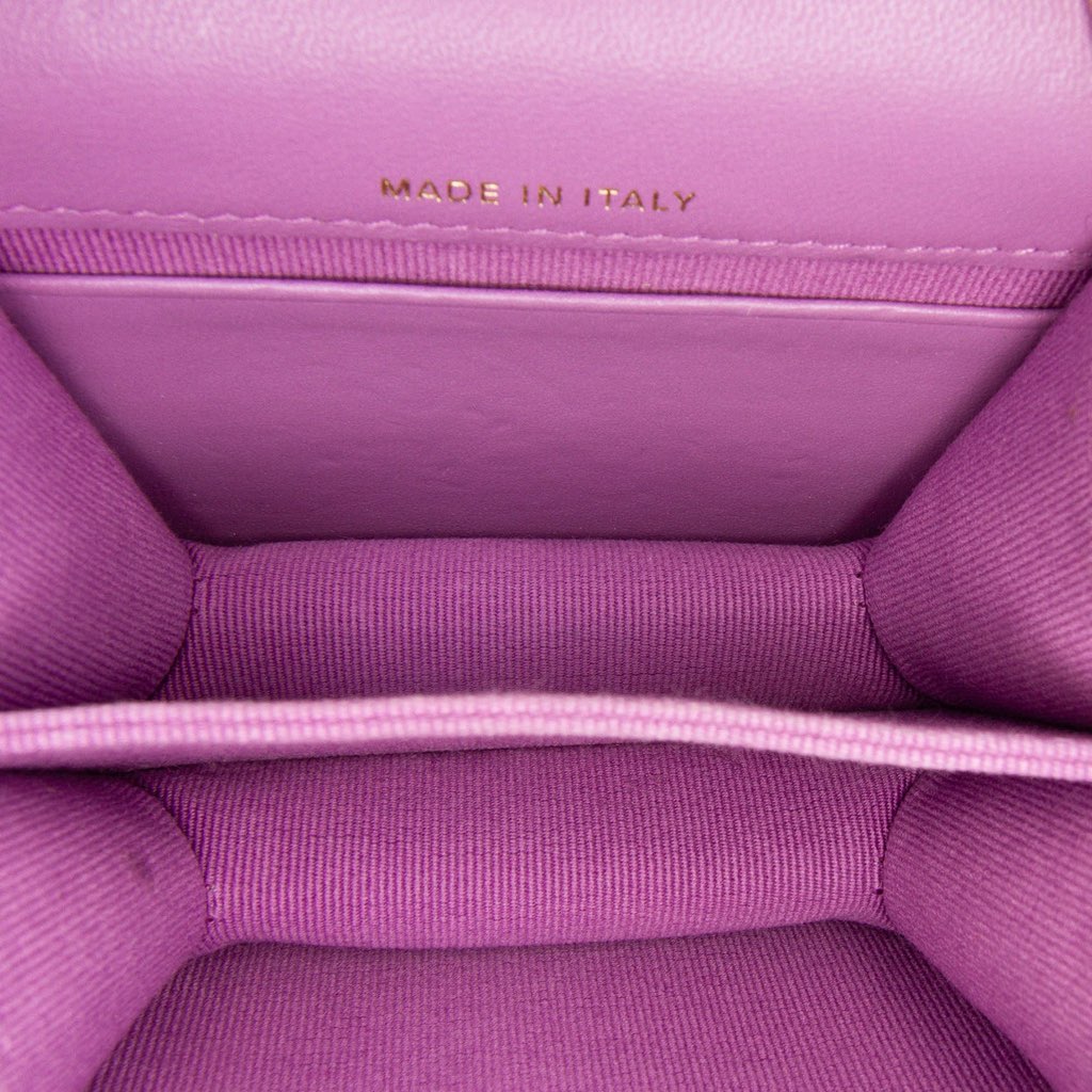 Chanel CC Quilted Lambskin Coco Card Holder on Chain - 5