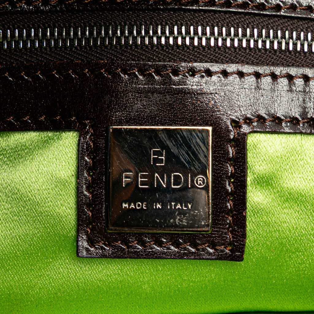 Fendi Denim Floral Applique Tote - 5