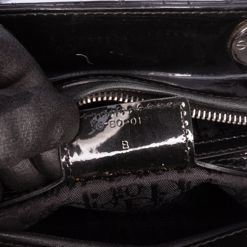 Dior Large Patent Cannage Lady Dior - 5