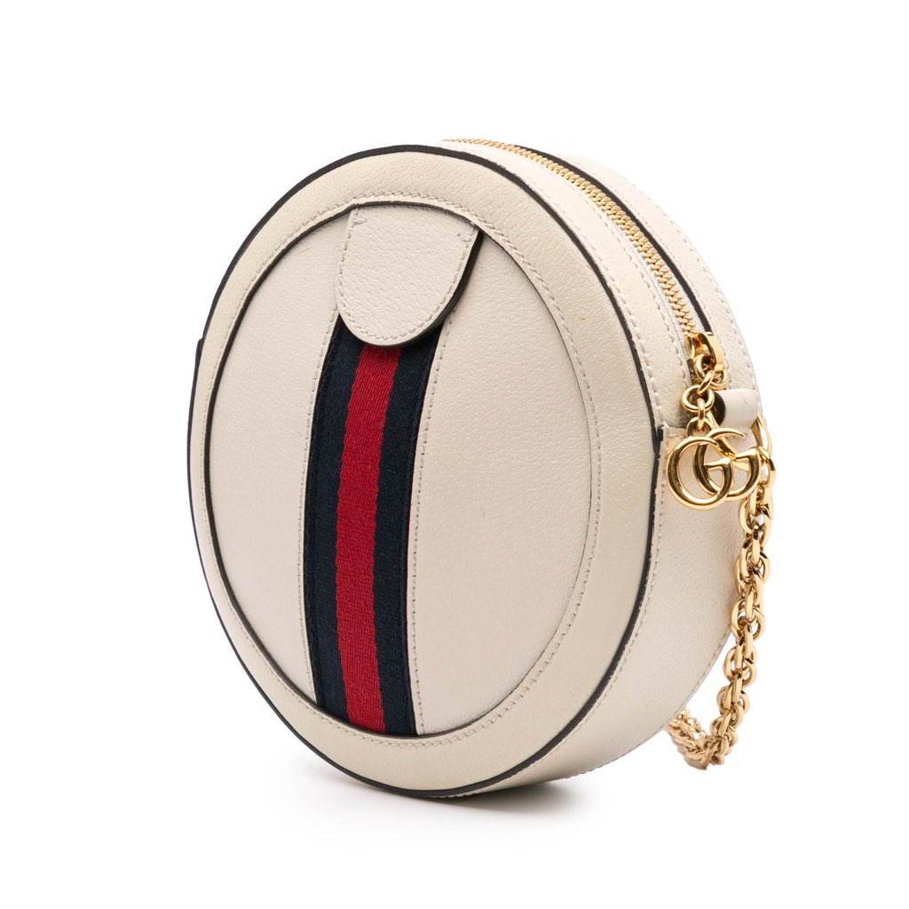 Gucci Mini Leather Ophidia Round Crossbody - 2